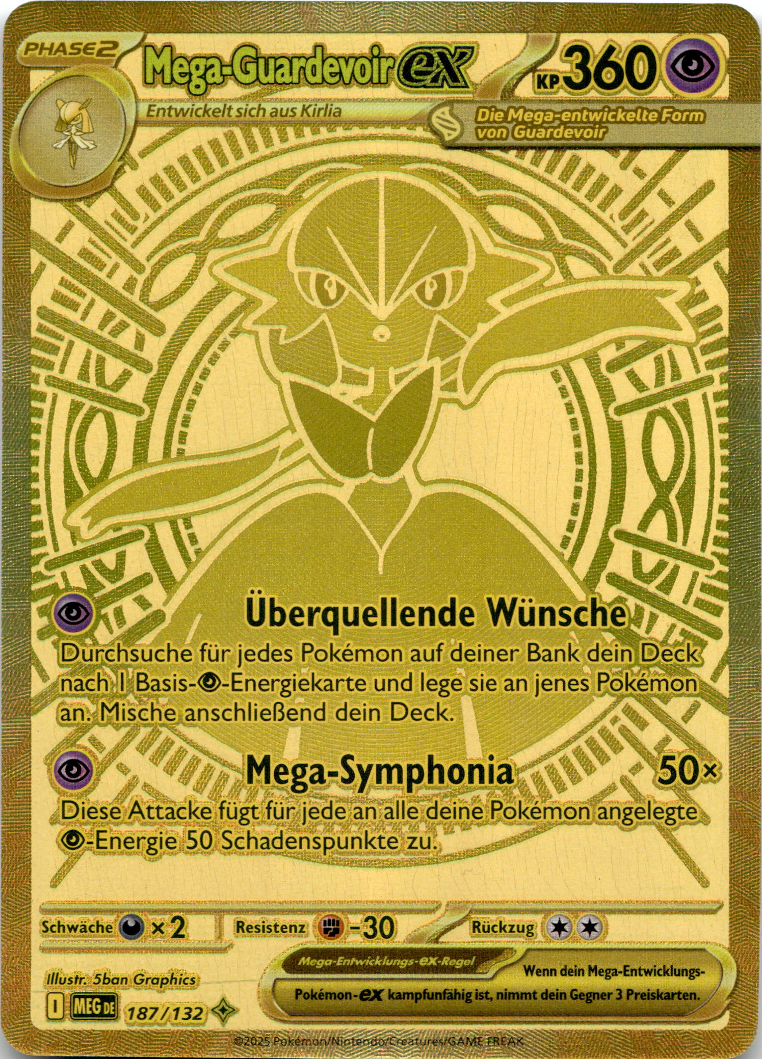 Mega-Guardevoir ex #187/132 Mega Hyper Rare