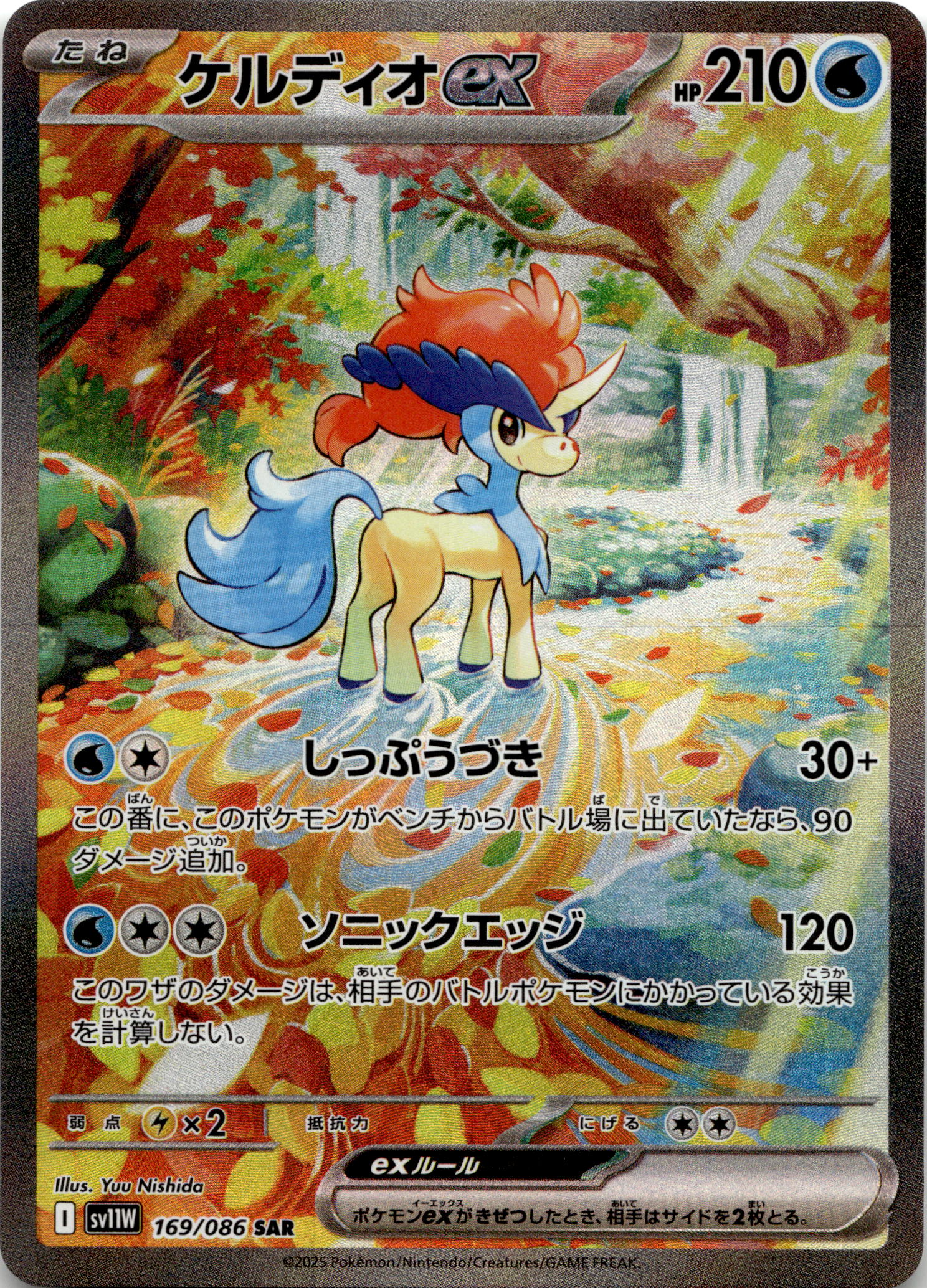 Keldeo Ex #169/086 Special Art Rare