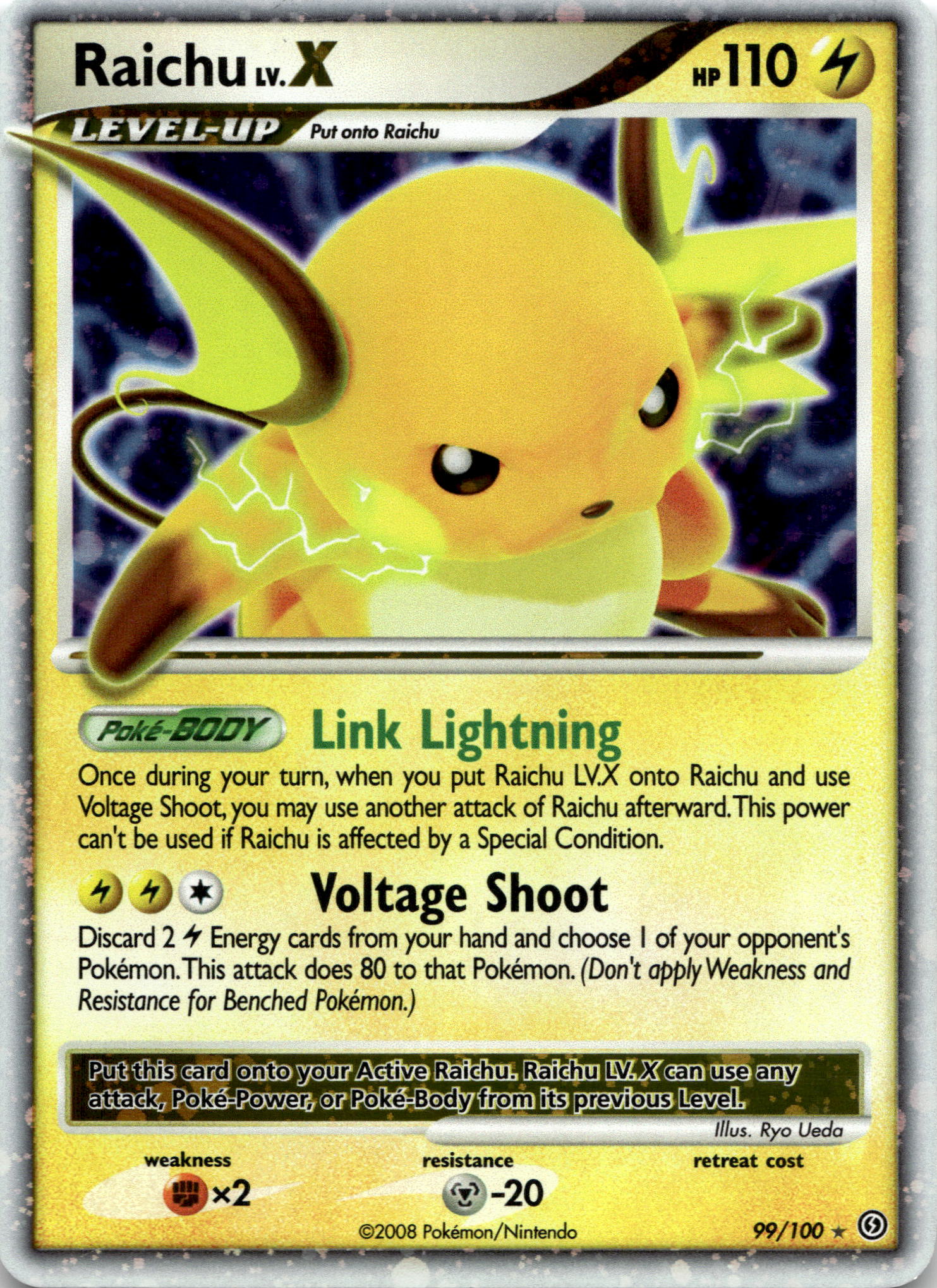 Raichu LV.X Holo #99/100