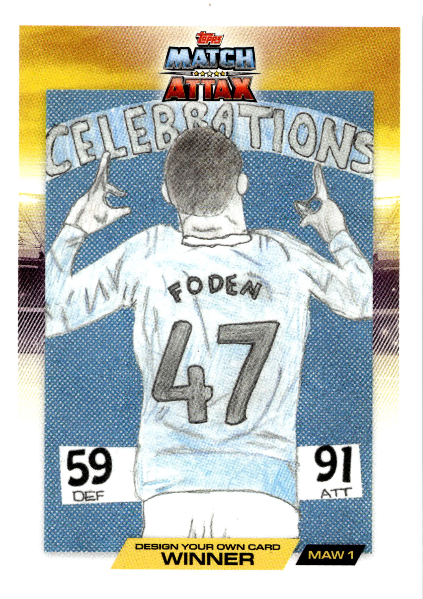 #MAW1 Phil Foden - Design a Match Attax Card Winner