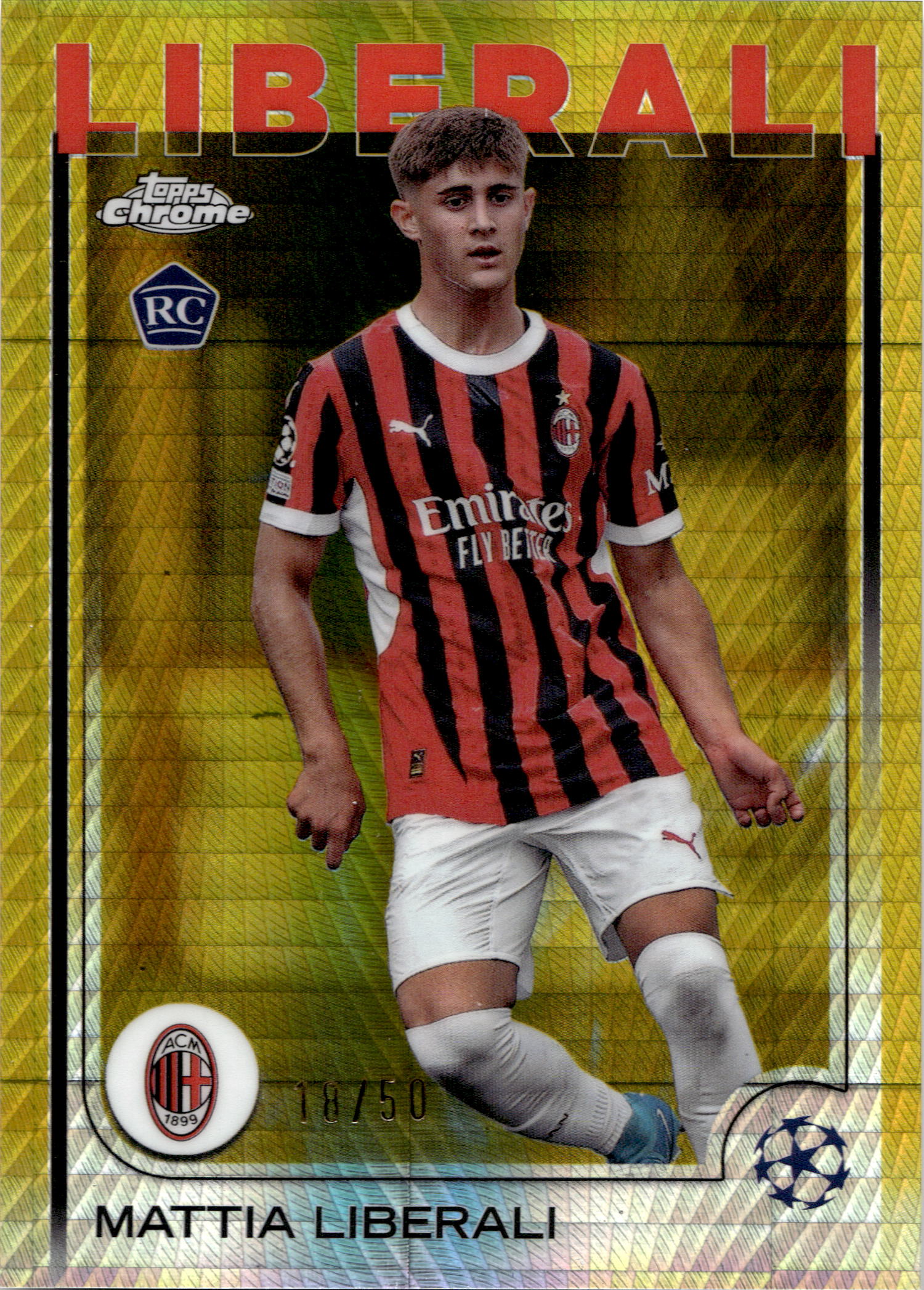 #82 Mattia Liberali RC - Gold Prism 18/50