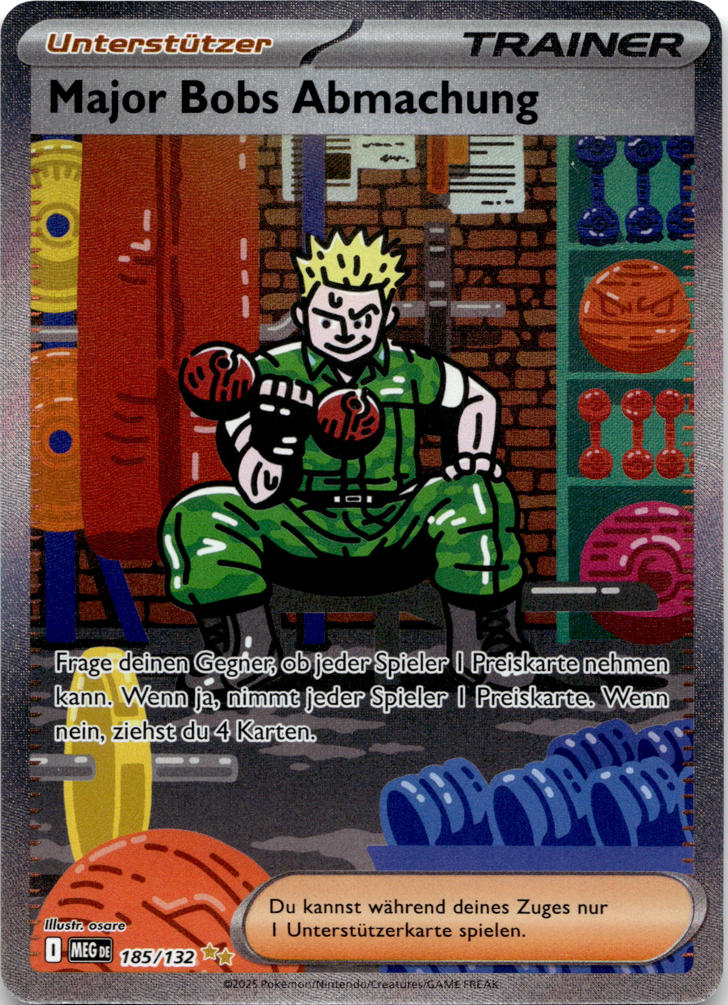 Major Bobs Abmachung #185/132 Special Illustration Rare