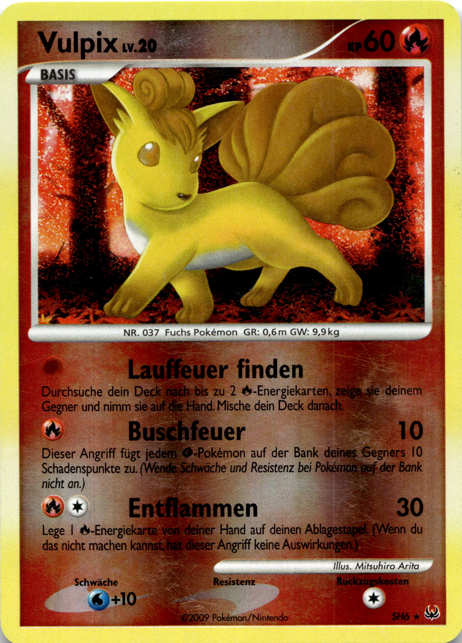 Vulpix LV.20 Reverse Foil #SH6