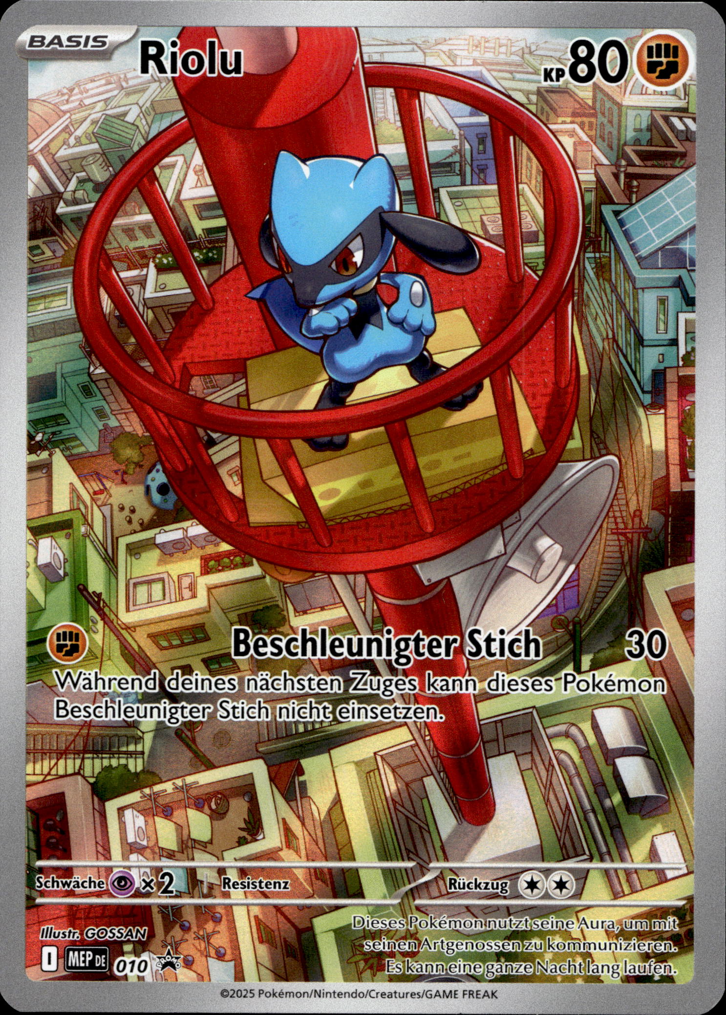 Riolu #010 Black Star Promo