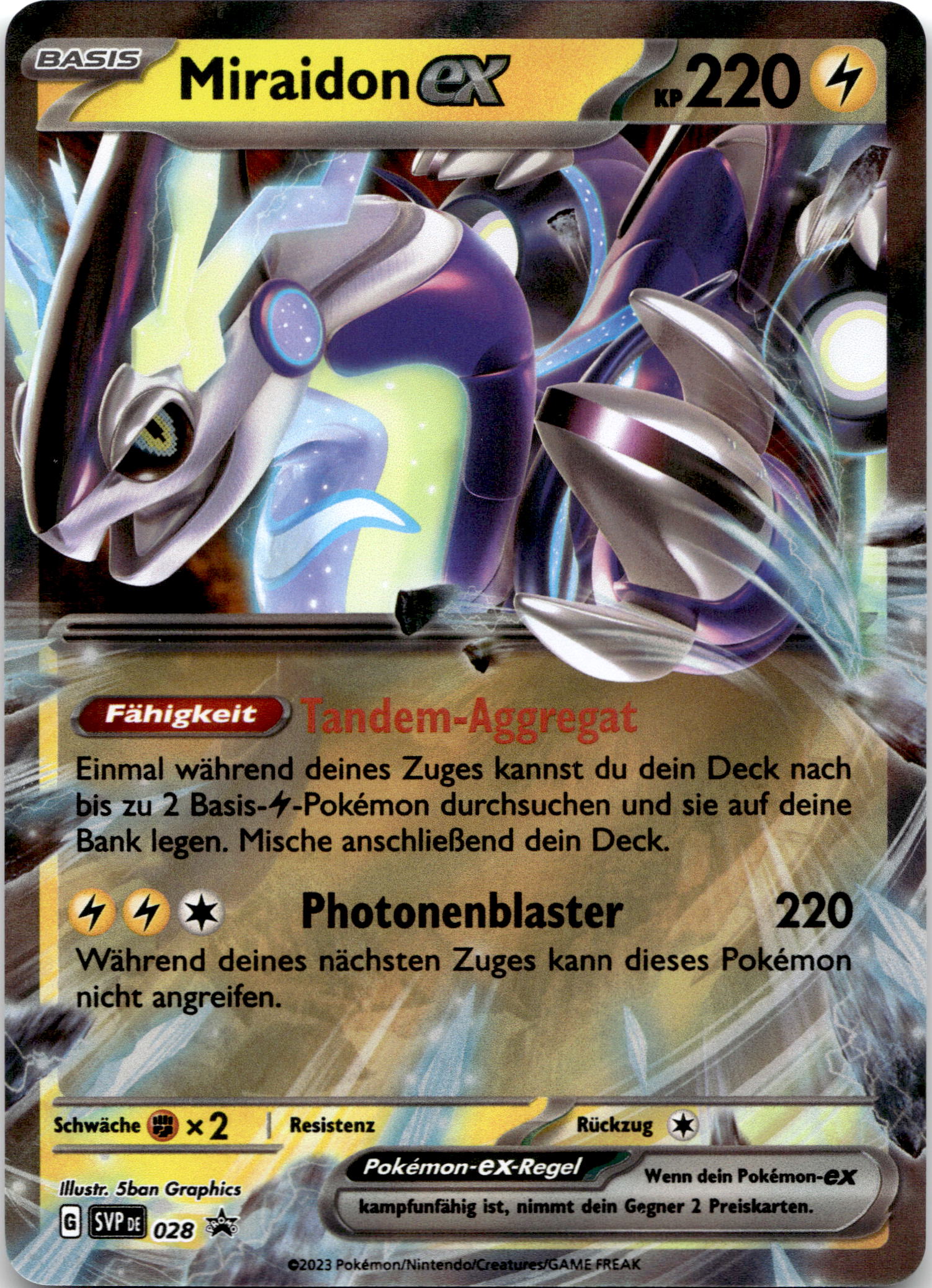 Miraidon ex #028 Black Star Promo