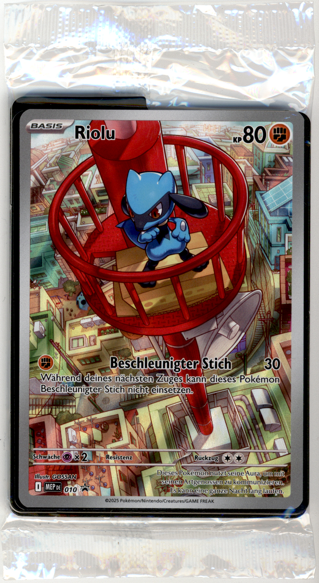 Riolu #010 Black Star Promo Sealed