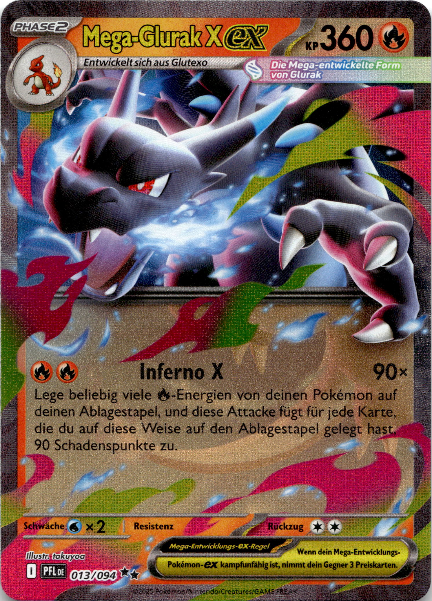 Mega-Glurak X ex #013/094