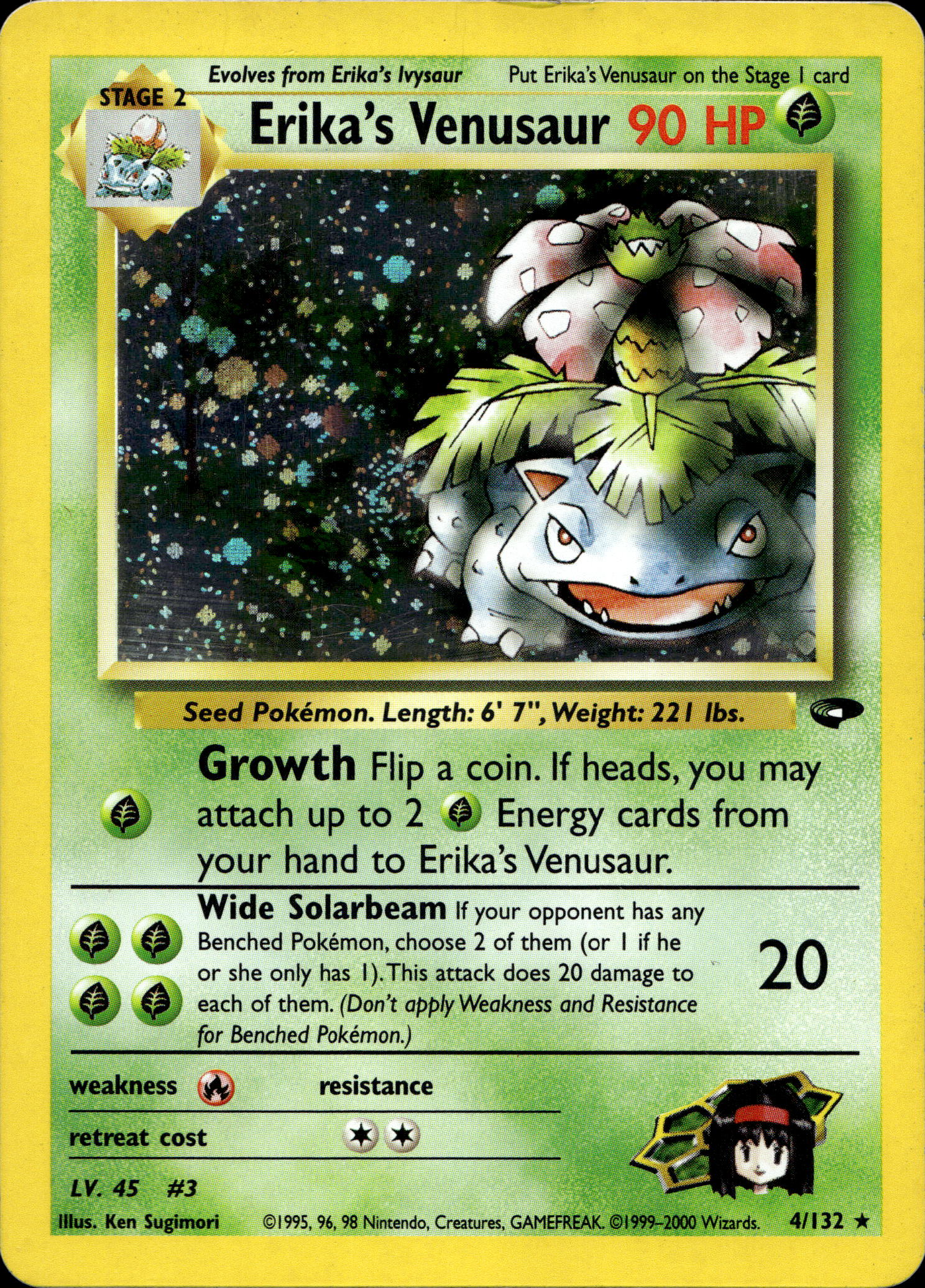 Erika's Venusaur Holo #4/132