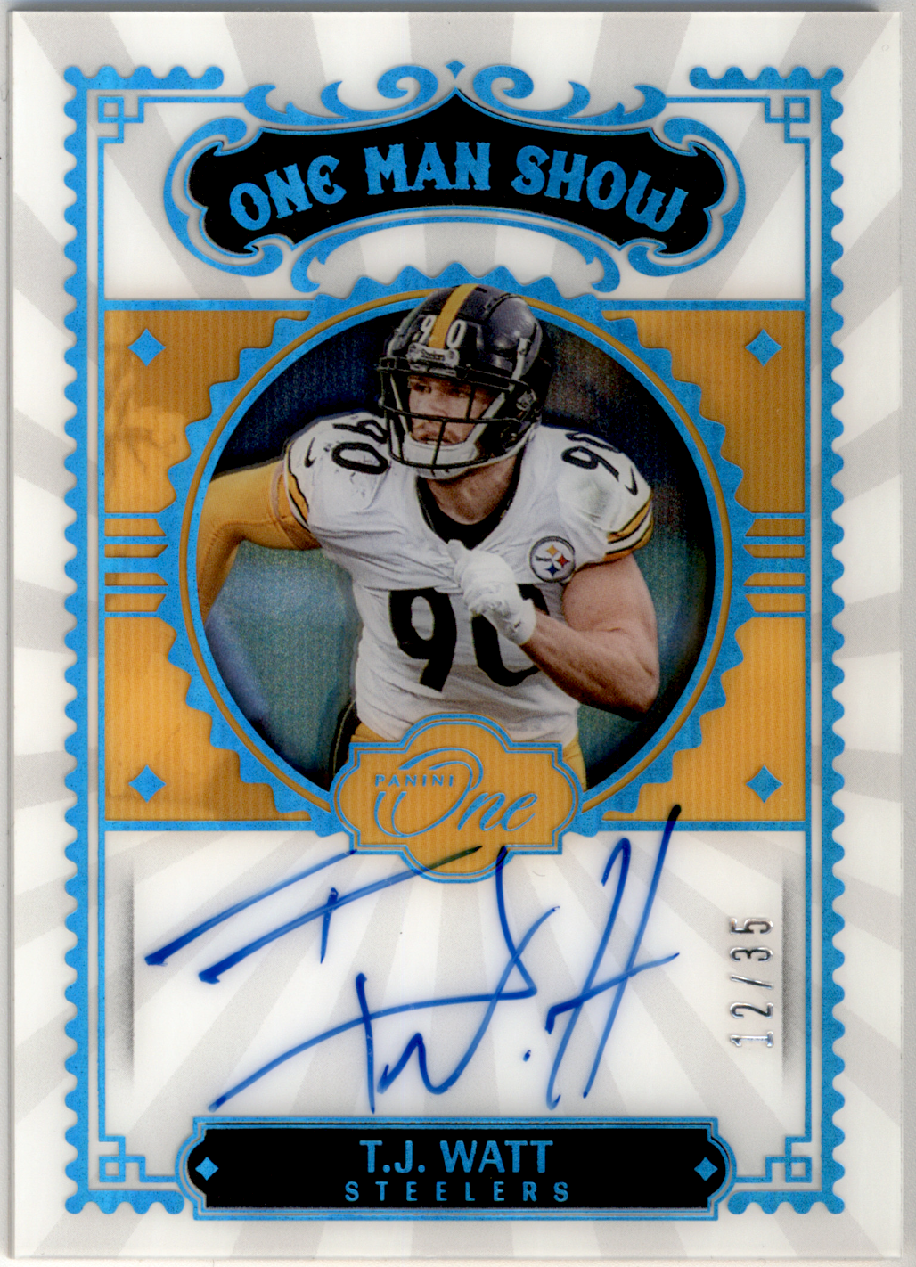 #177 T.J. Watt Blue 12/35 One Man Show