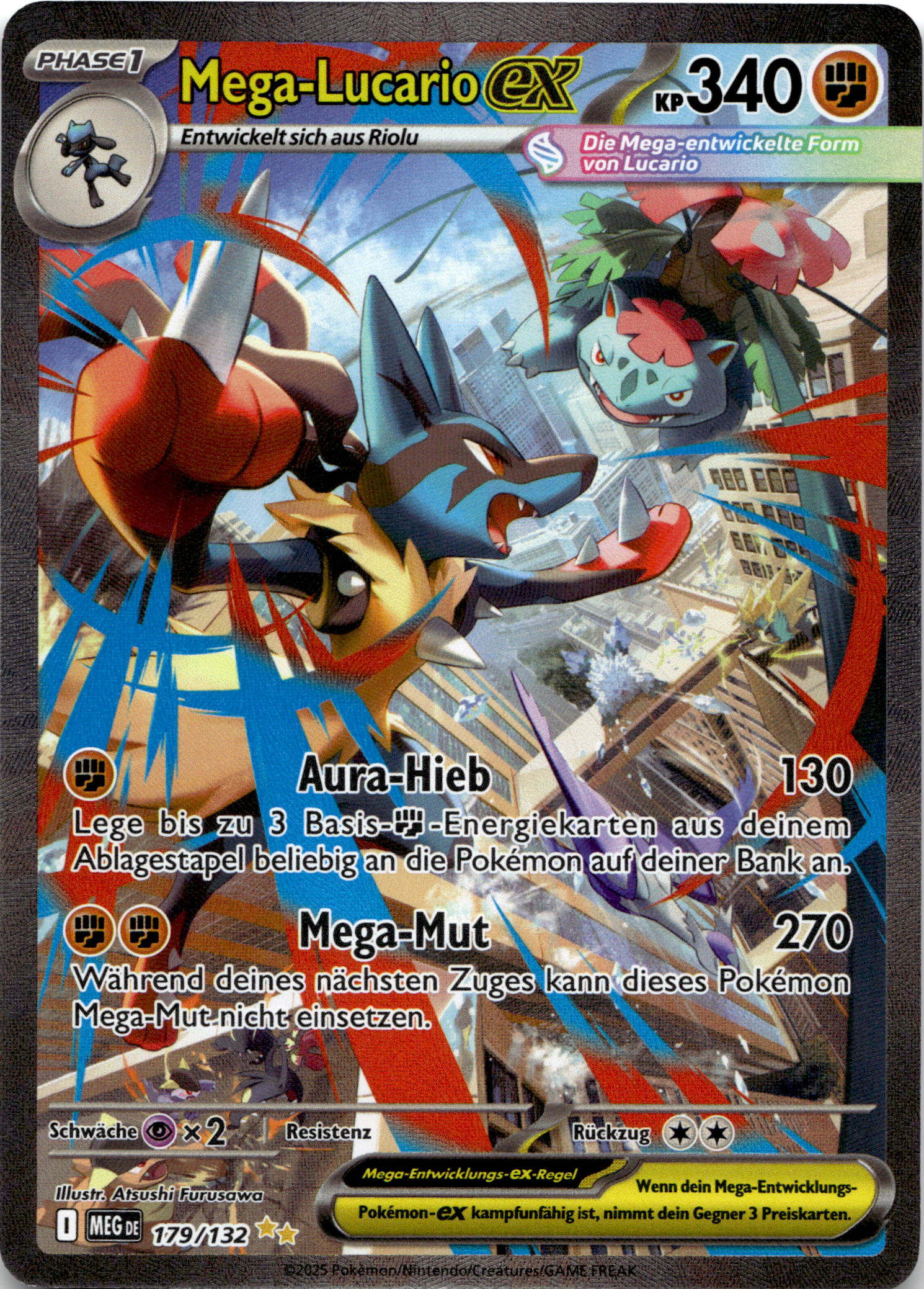 Mega-Lucario ex #179/132 Special Illustration Rare