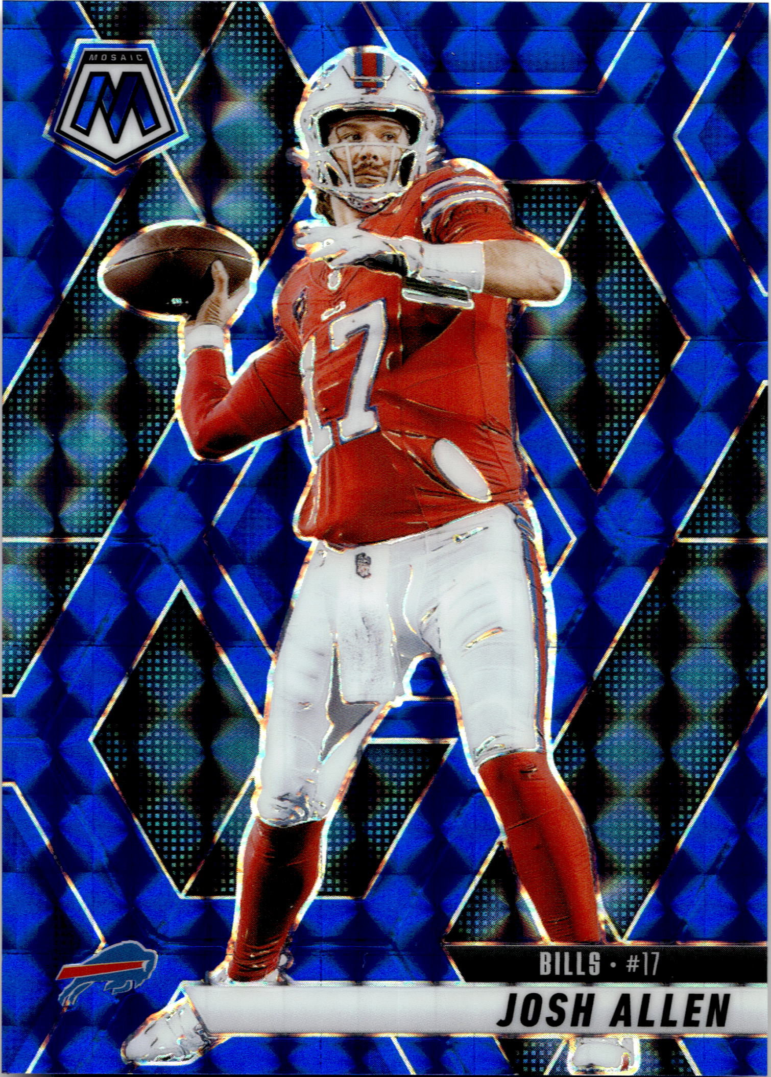 #150 Josh Allen Mosaic Blue 49/99
