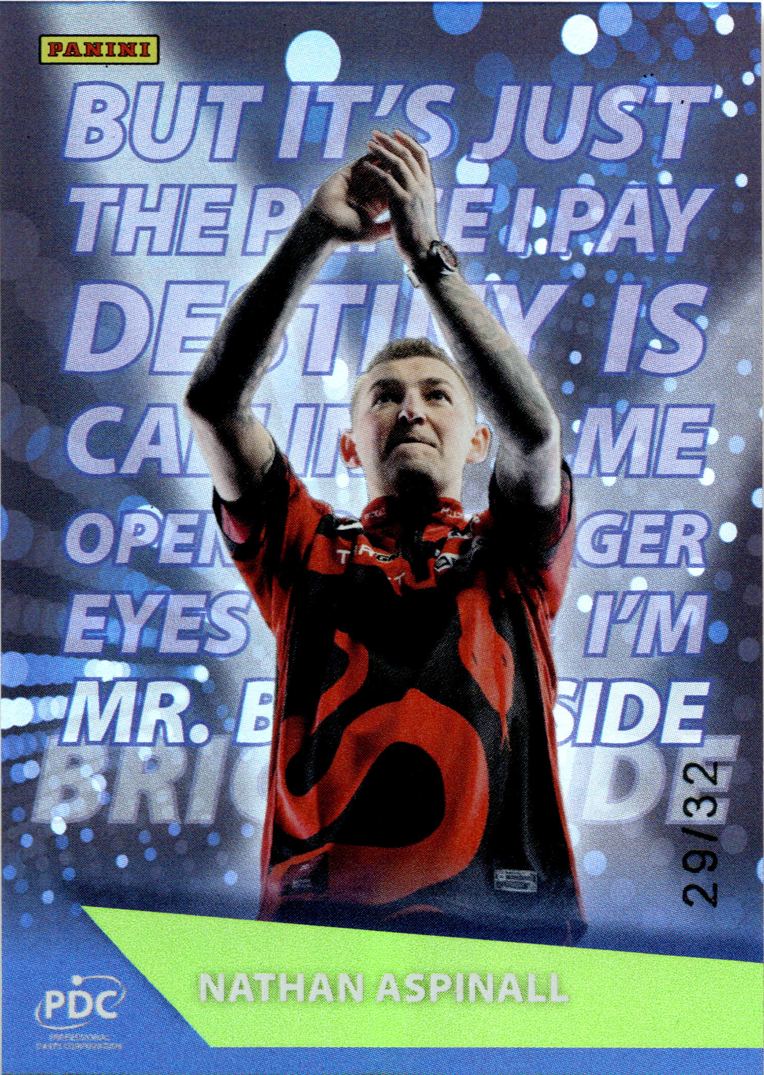 #WALK-06 Nathan Aspinall Light Green 29/32 Walk on