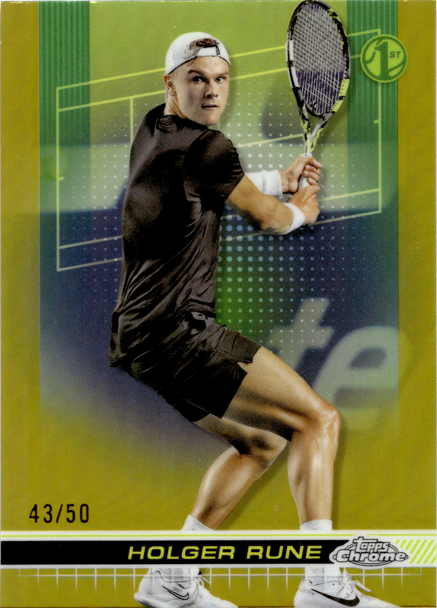 #161 Holger Rune Gold Refractors 43/50