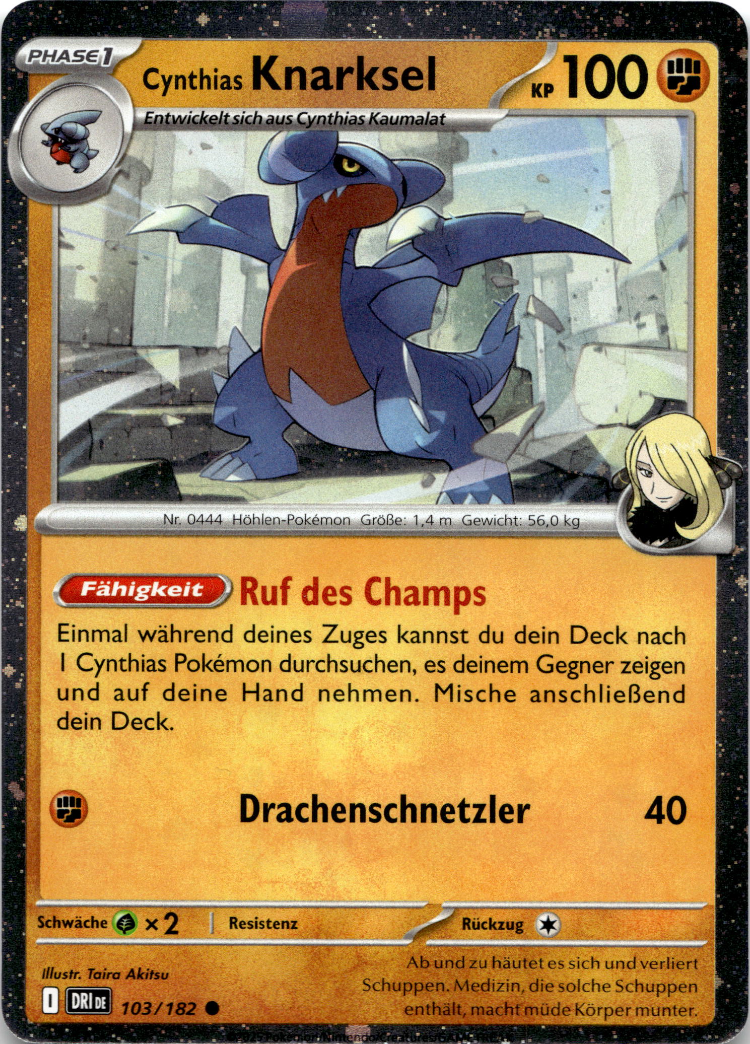 Cynthias Knarksel Holo #103/182