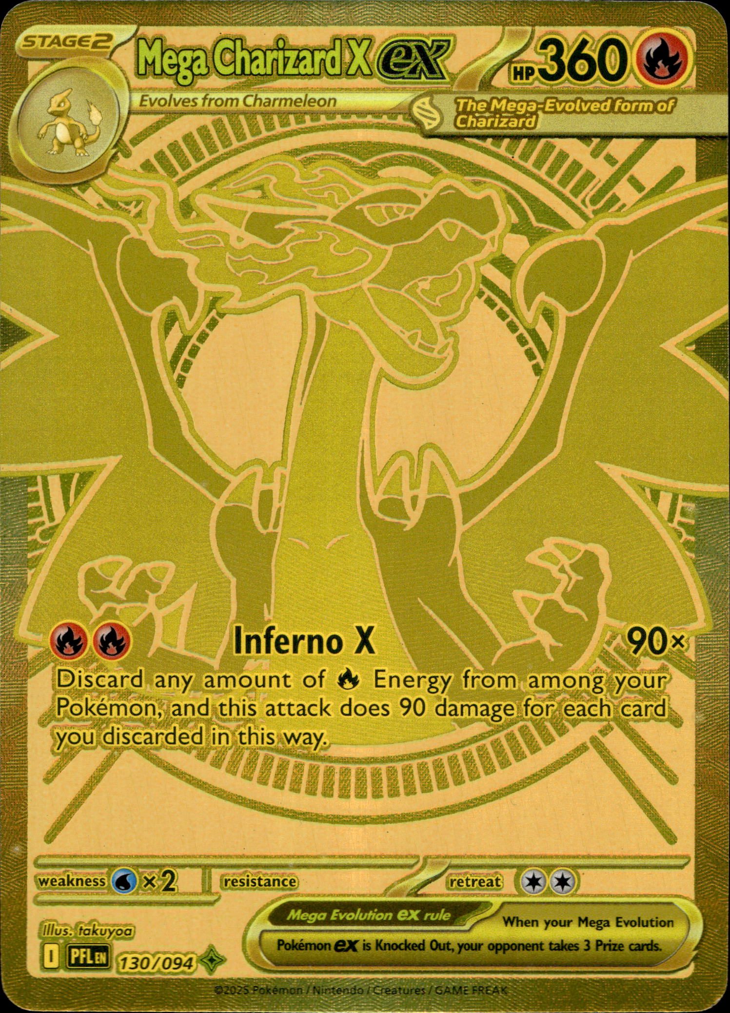 Mega Charizard X ex #130/094 Mega Hyper Rare