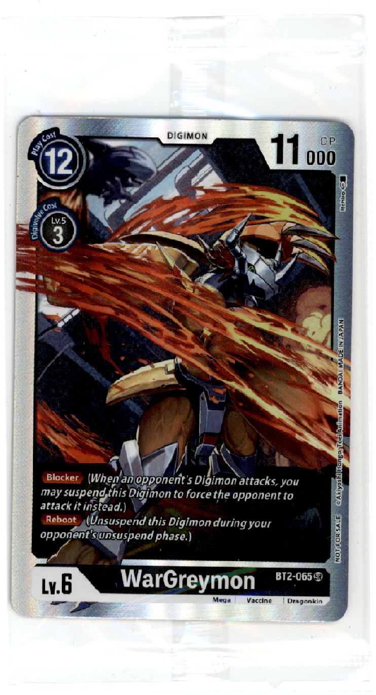 WARGREYMON #BT2-065 SR ALTERNATIVE ART - SEALED