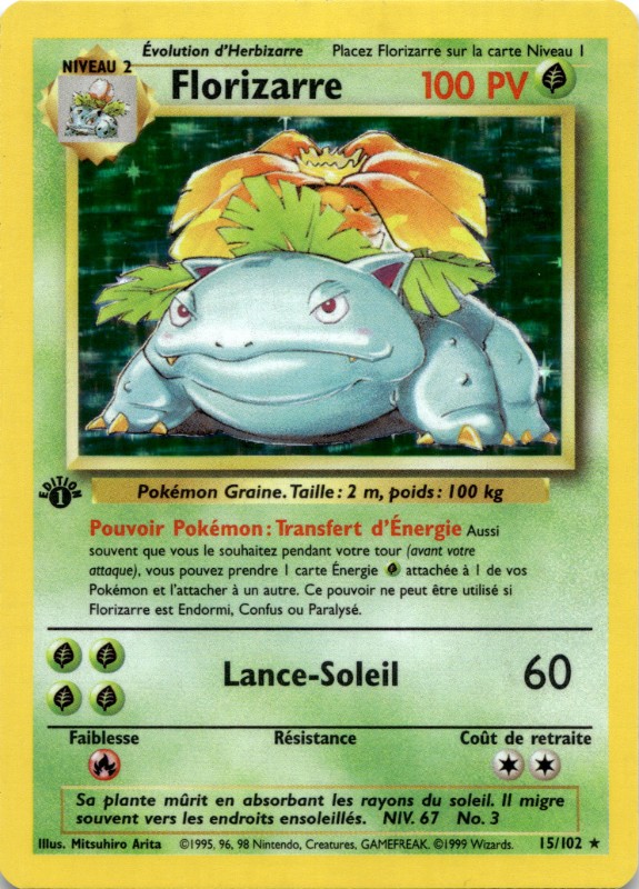 Florizarre Holo #15/102 1ST Edition