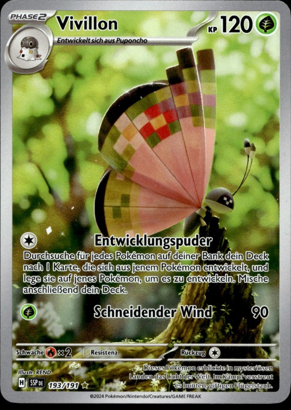 Vivillon #193/191 Illustration Rare