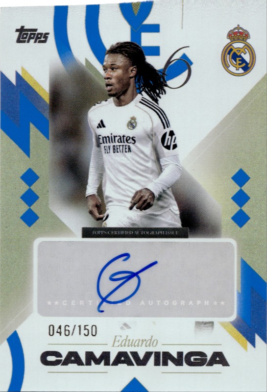 #LB-EC Eduardo Camavinga Blue 046/150 Los Blancos Autograph