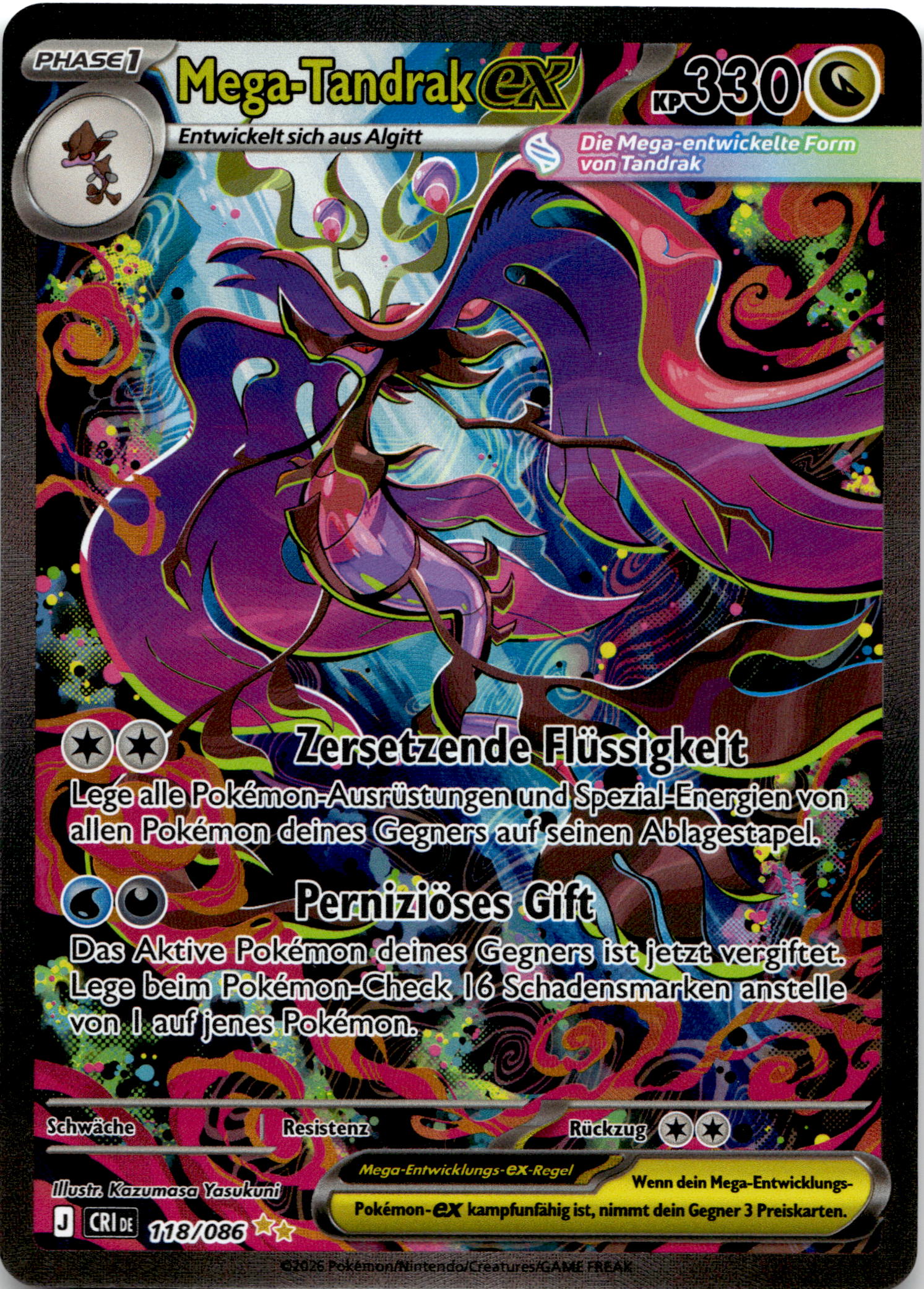 Mega-Tandrak ex #118/086 Special Illustration Rare
