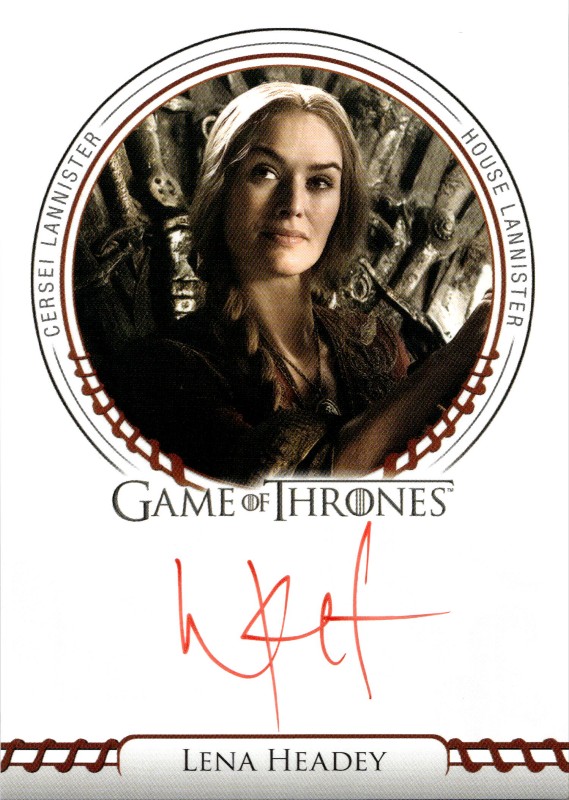#Lena Headey as Cersei Lannister SIGIL Autographs