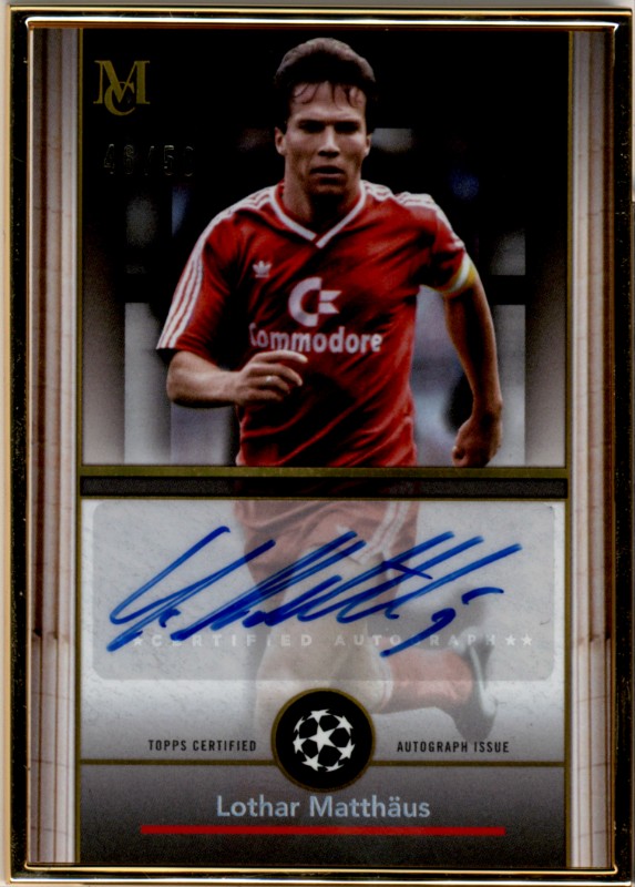 #FA-LO Lothar Matthäus Gold 46/50 Framed Autograph
