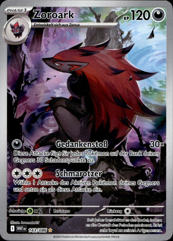 Zoroark #143/086 Illustration Rare