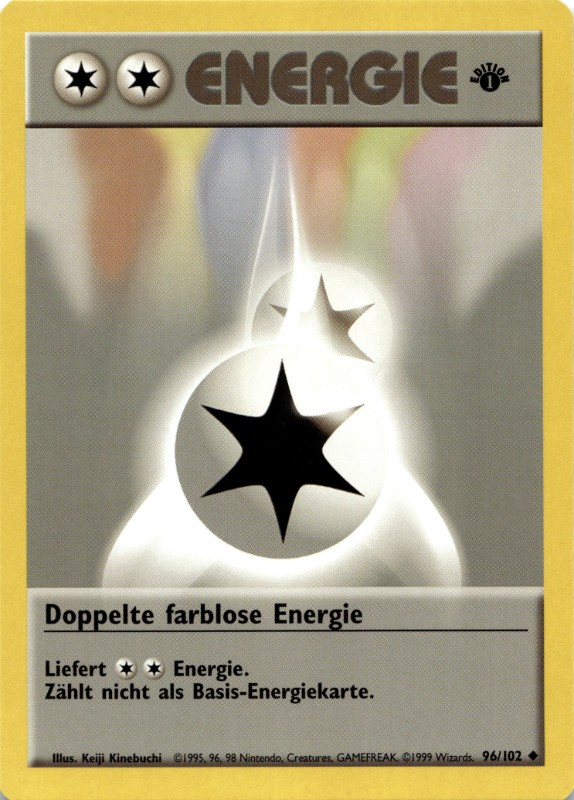 Doppel-Farblos-Energie #96/102 1ST Edition