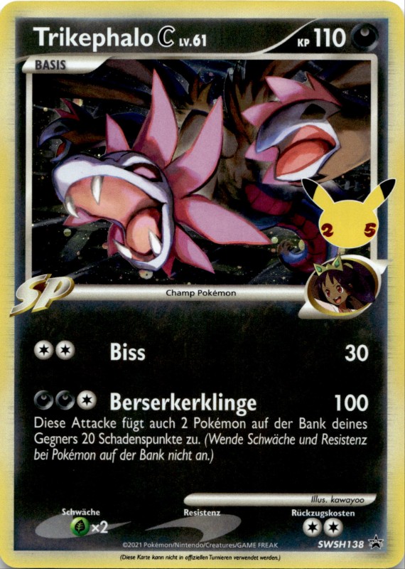 Trikephalo C LV.61 Holo #SWSH138 Black Star Promo