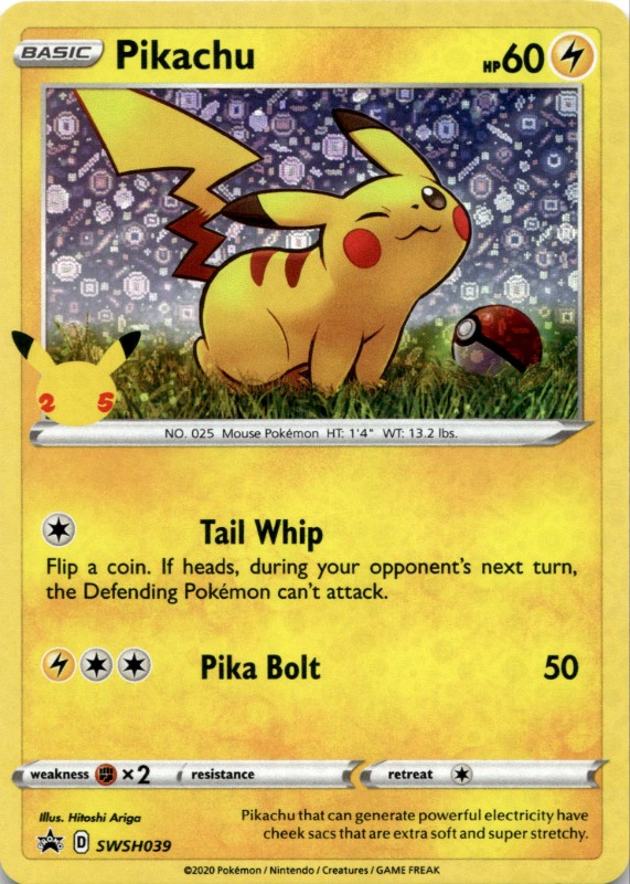 Pikachu Holo #SWSH039