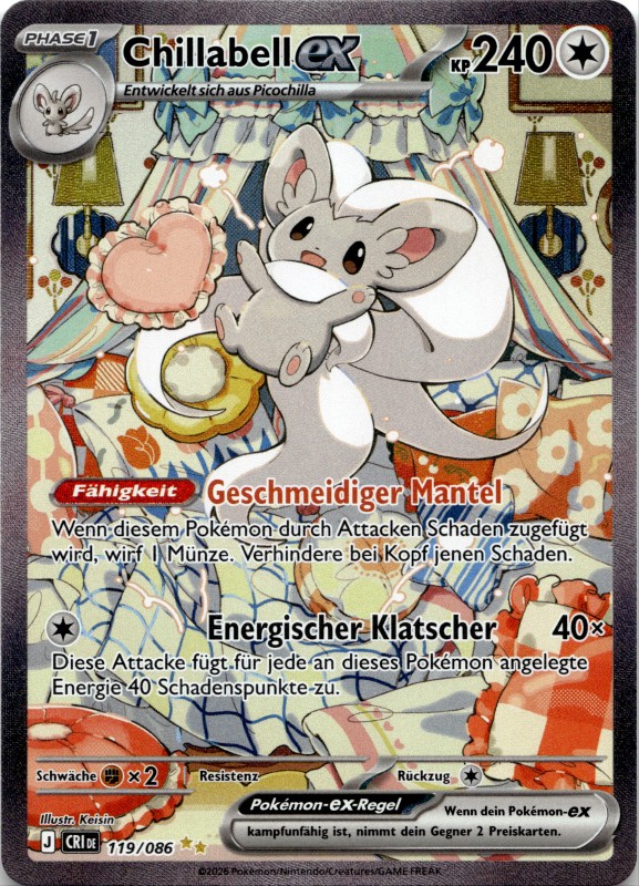 Chillabell ex #119/086 Special Illustration Rare