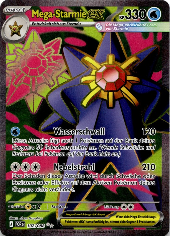 Mega-Starmie ex #102/088 Ultra Rare