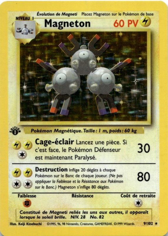 Magneton Holo #9/102 1ST Edition