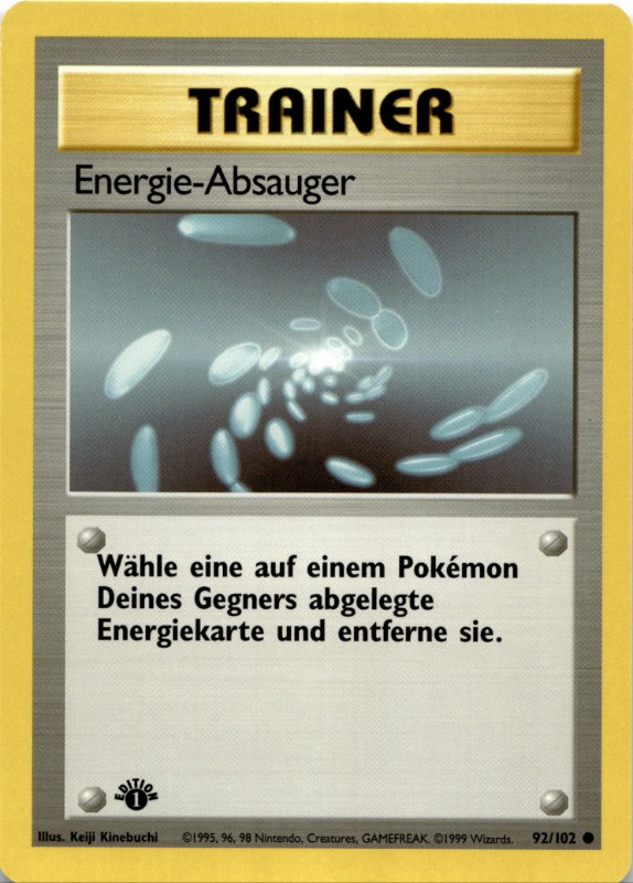 Ebergie-Absauger #92/102 1ST EDITION