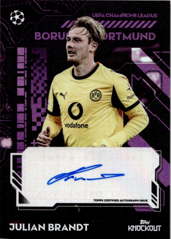 #Julian Brandt Purple 07/50 Current Stars Autographs
