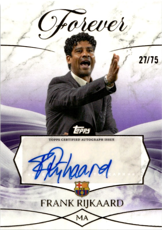 #FL-FR Frank Rijkaard 27/75 Legends Autograph