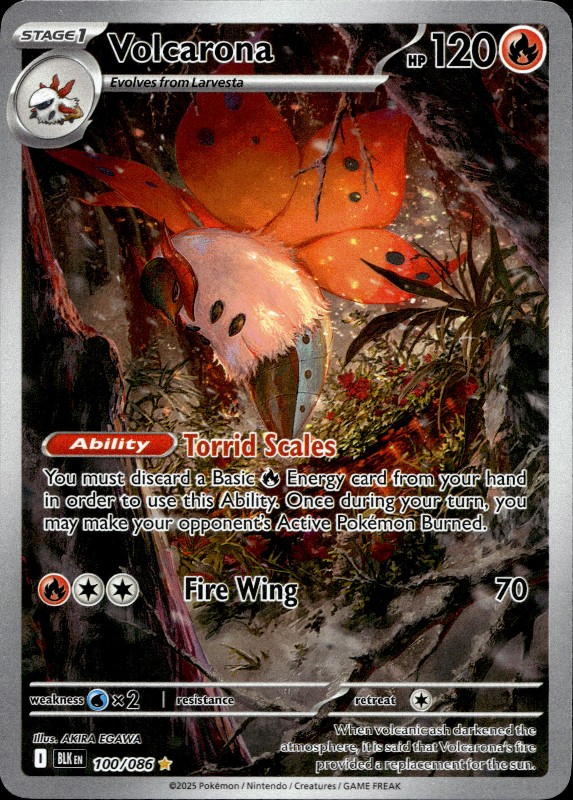 Volcarona #100/086 Illustration Rare