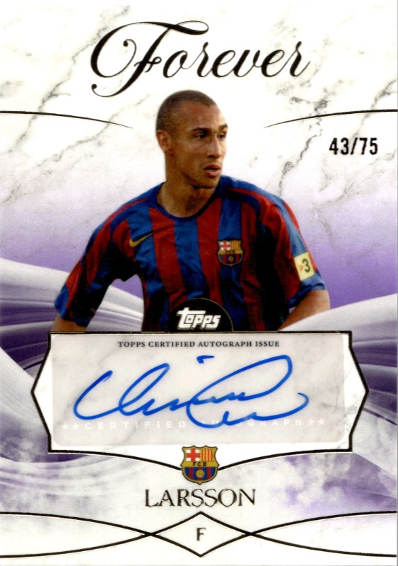 #FL-HK Henrik Larsson 43/75 Legends Autograph