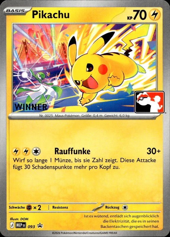 Pikachu #093 Winner