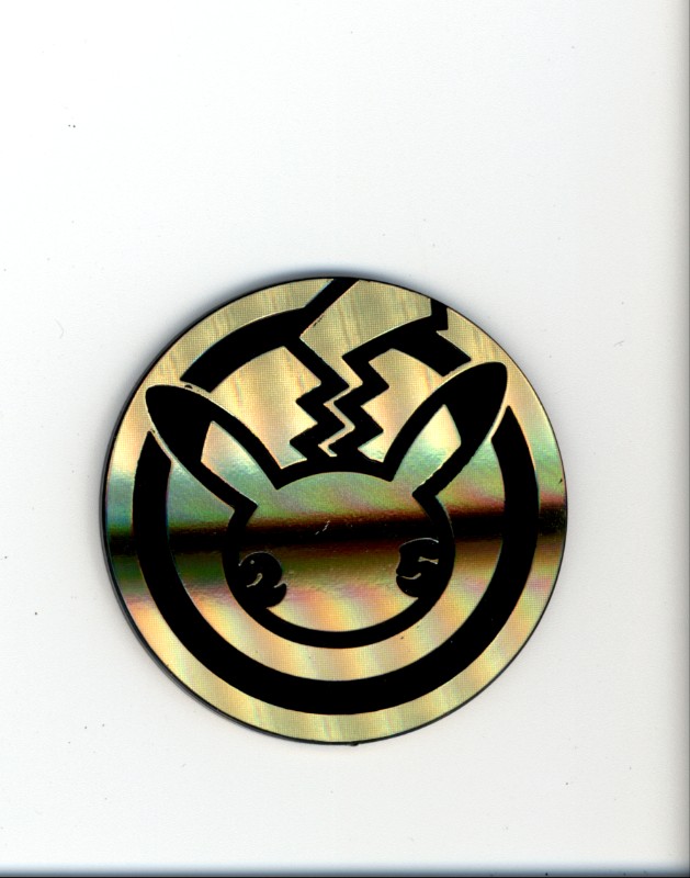 #Pikachu 25TH CELEBRATIONS GOLD JUMBO COIN PROMO