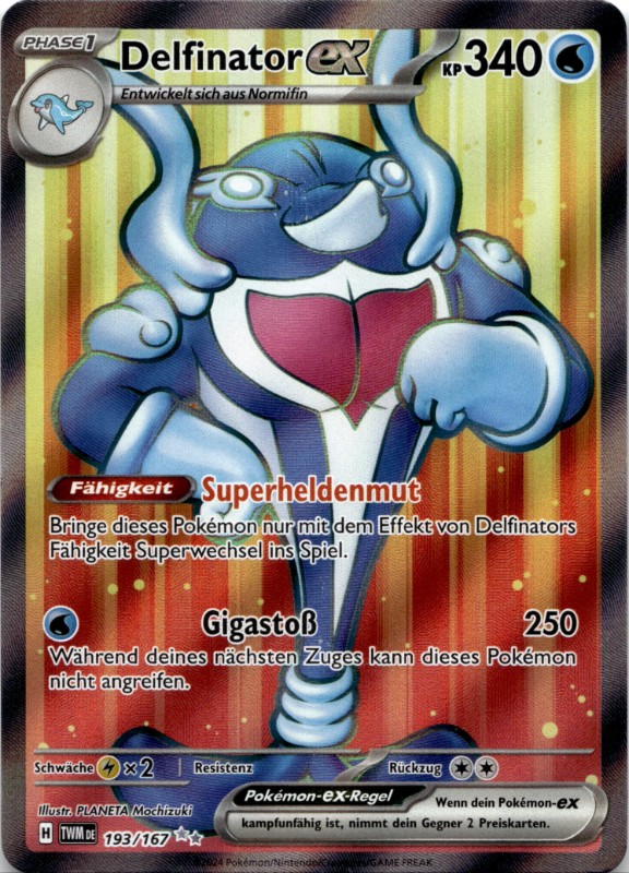 Delfinator ex #193/167 Super Rare