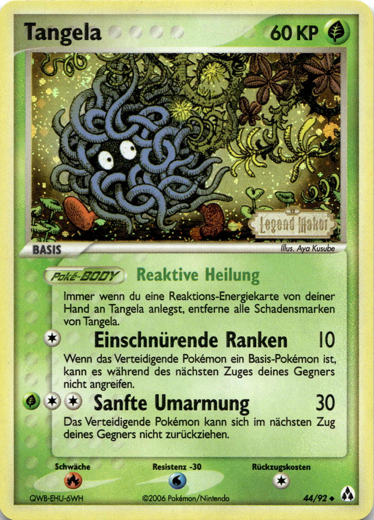 Tangela Reverse Foil #44/92 Stamp