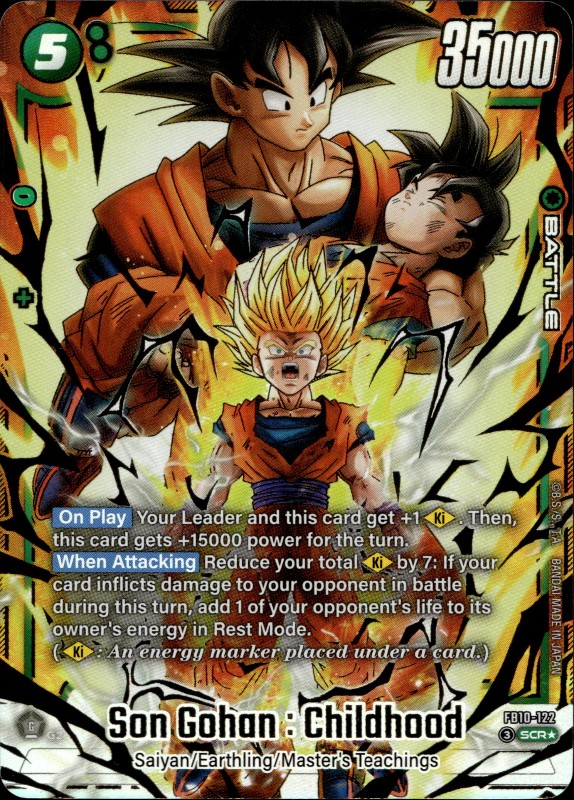 Son Gohan : Childhood #FB10-122 SCR Alternate Art