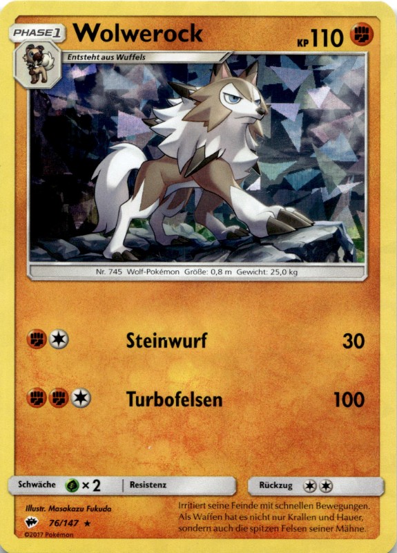 Wolwerock Cracked Ice Holo #76/147