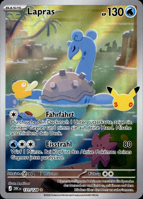 Lapras #131/128 Illustration Rare