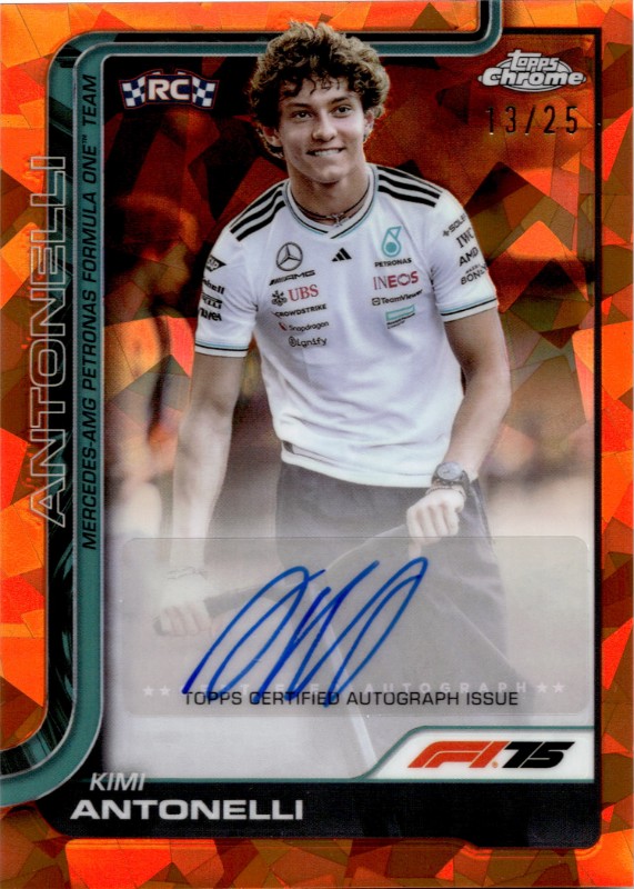 #CAC-ANT Kimi Antonelli RC Orange 13/25 Autograph