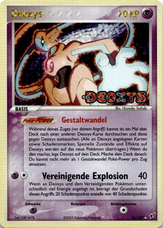 Deoxys #16/107 Reverse Foil