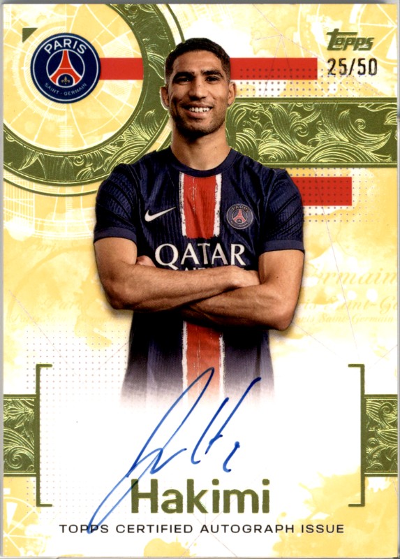 #EE-AH Achraf Hakimi Naples Yellow 25/50 Autograph