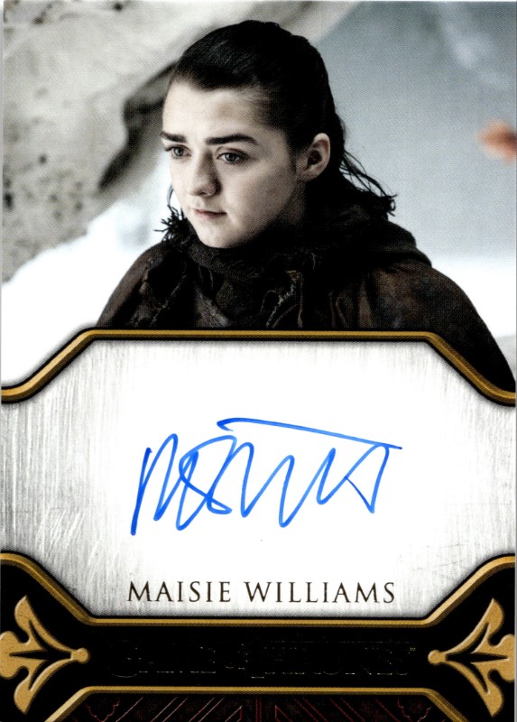#Maisie Williams as Arya Stark Auto Legacy