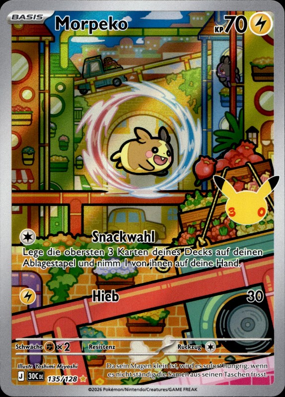 Morpeko #135/128 Illustration Rare